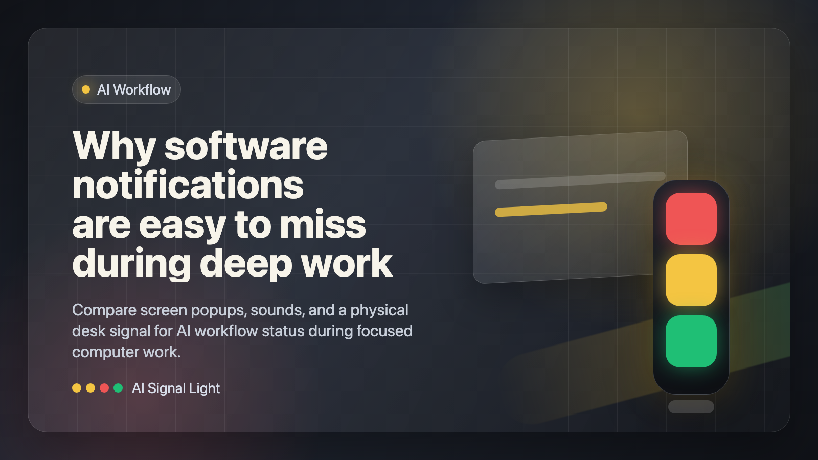 Why software notifications are easy to miss during deep work